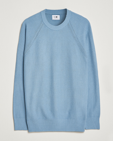 Herre | NN07 | NN07 | Brandon Cotton Knitted Sweater Ashley Blue