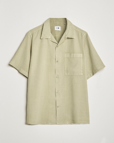 Herre |  | NN07 | Julio Tencel Resort Collar Shirt Pale Green