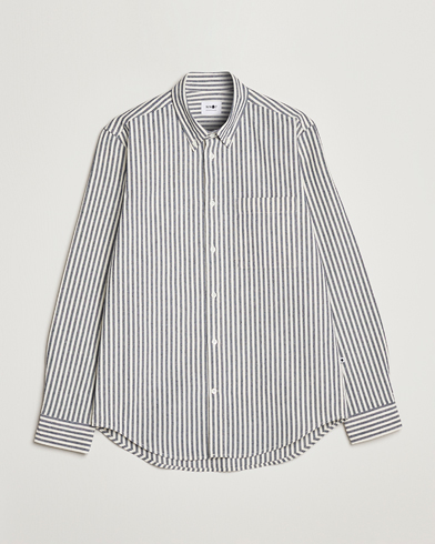 Herre | Casual | NN07 | Arne Creppe Striped Shirt Navy/White