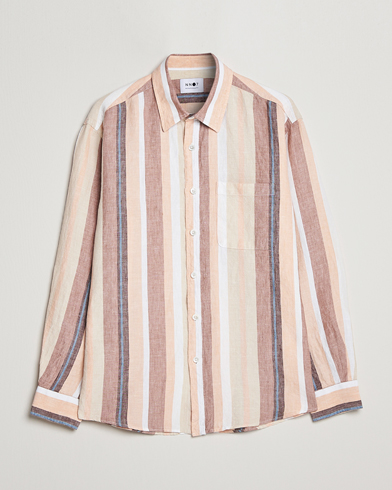 Herre | Casualskjorter | NN07 | Deon Linen Striped Shirt Multi