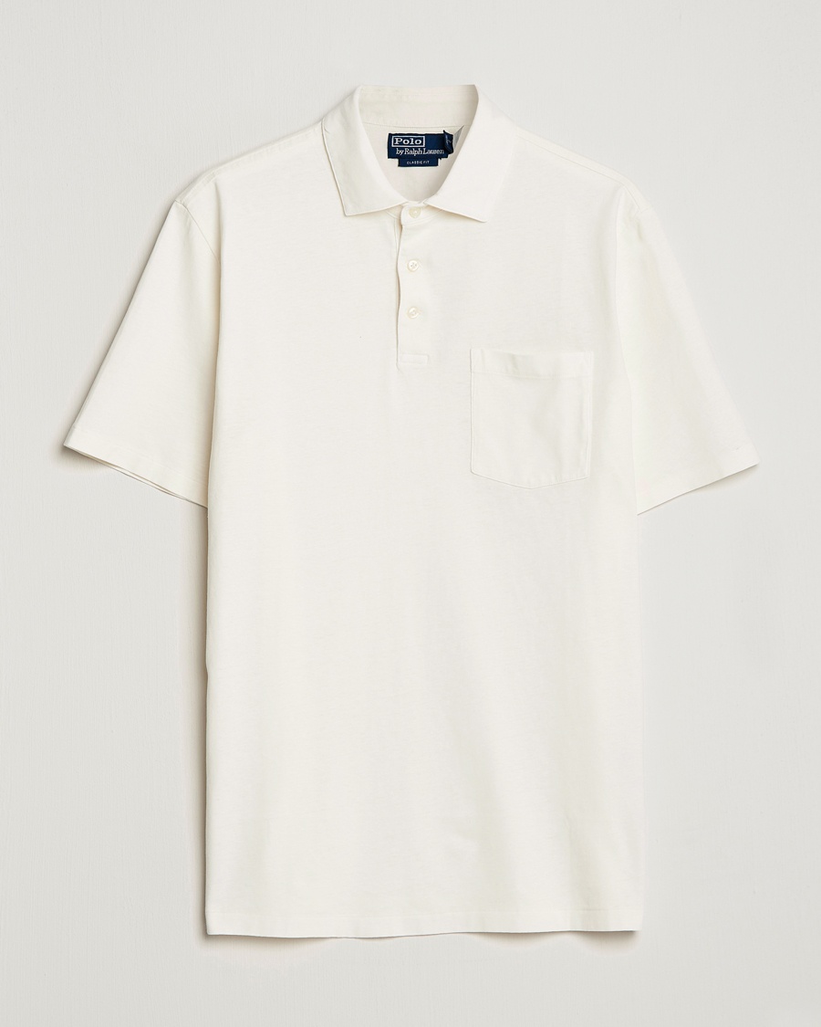 Herre | | Polo Ralph Lauren | Cotton/Linen Polo Antique Cream