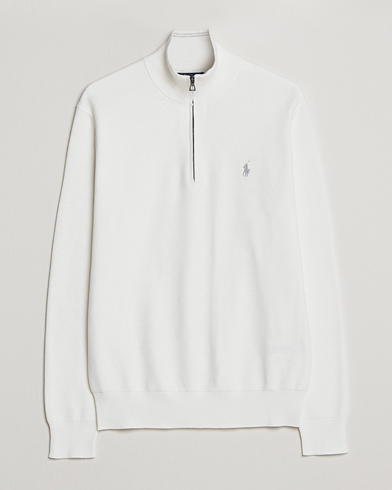 Herre | Half-zip | Polo Ralph Lauren | Textured Half-Zip Deckwash White