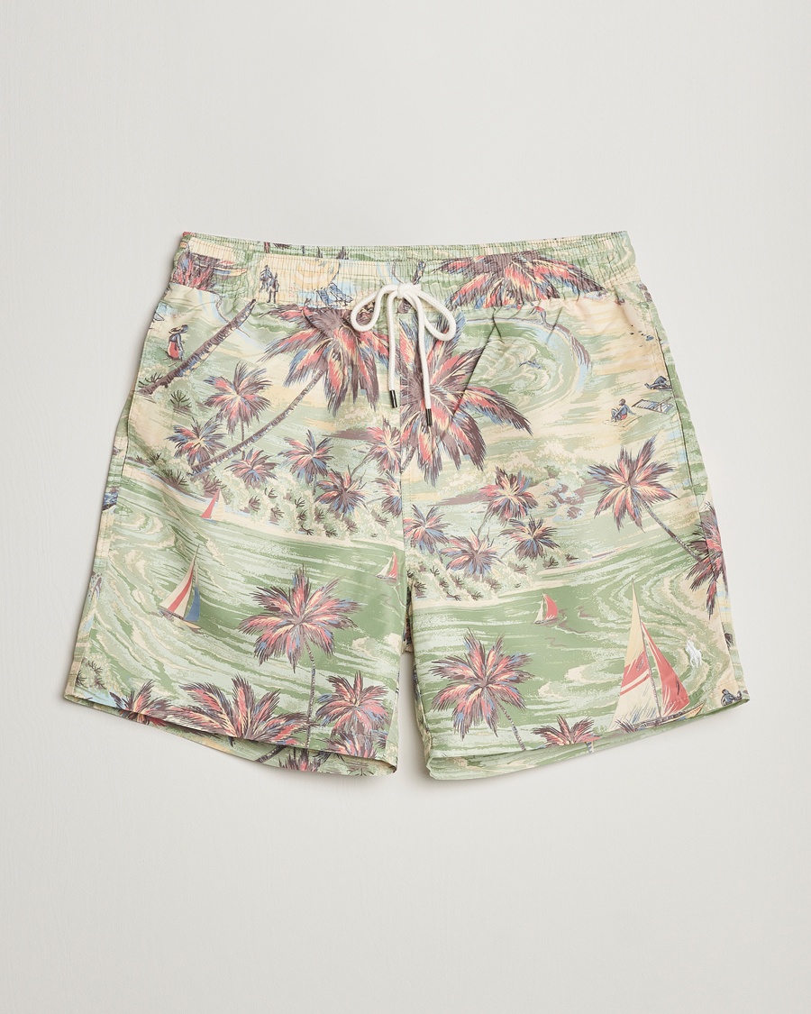 Herre | | Polo Ralph Lauren | Hawaiian Bazar Swimshorts Beach Green