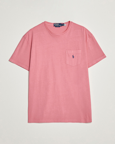 Herre | Kortermede t-shirts | Polo Ralph Lauren | Cotton/Linen Crew Neck T-Shirt Desert Rose