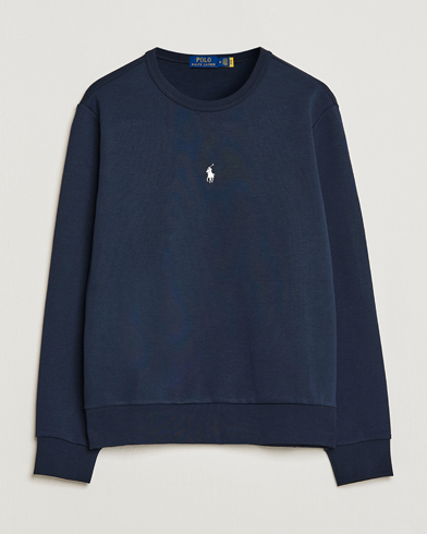 Herre |  | Polo Ralph Lauren | Double Knit Center Logo Sweatshirt Aviator Navy