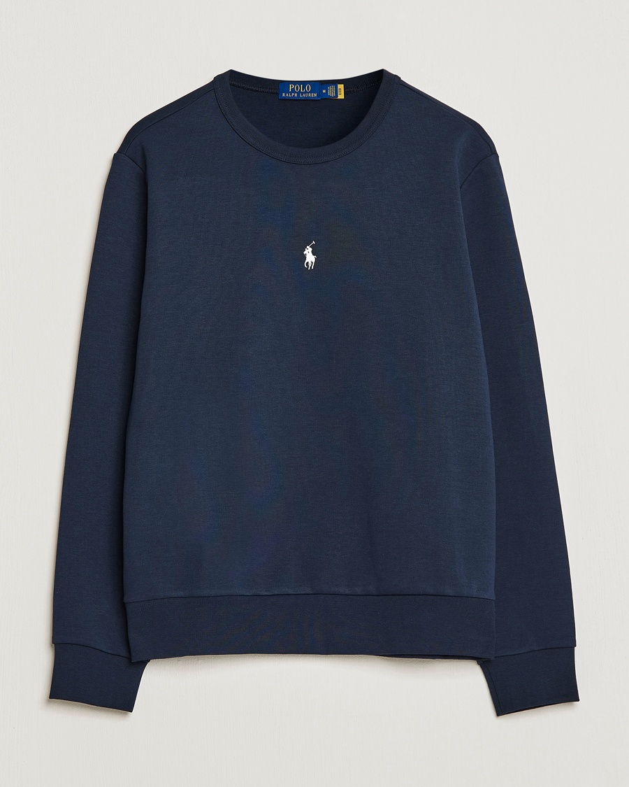 Herre | | Polo Ralph Lauren | Double Knit Center Logo Sweatshirt Aviator Navy