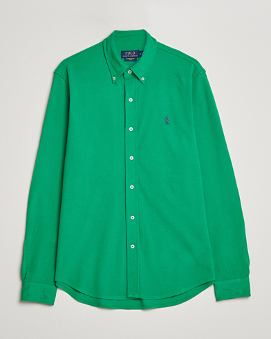 Herre | Pikéskjorter | Polo Ralph Lauren | Featherweight Mesh Shirt Optic Green
