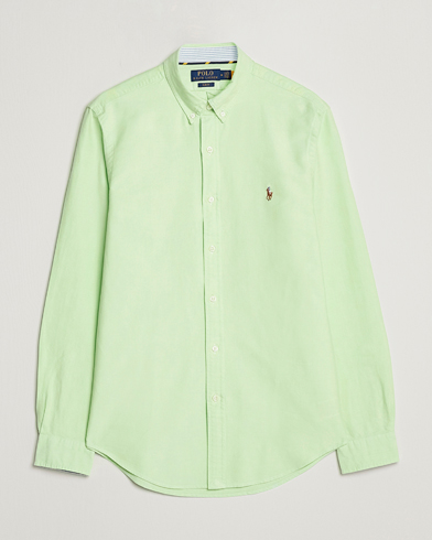 Herre |  | Polo Ralph Lauren | Slim Fit Oxford Button Down Shirt Oasis Green