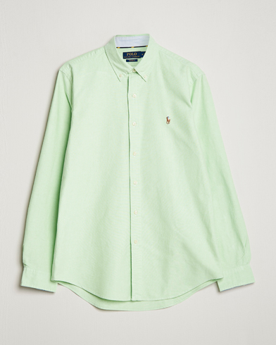 Herre |  | Polo Ralph Lauren | Custom Fit Oxford Button Down Shirt Oasis Green