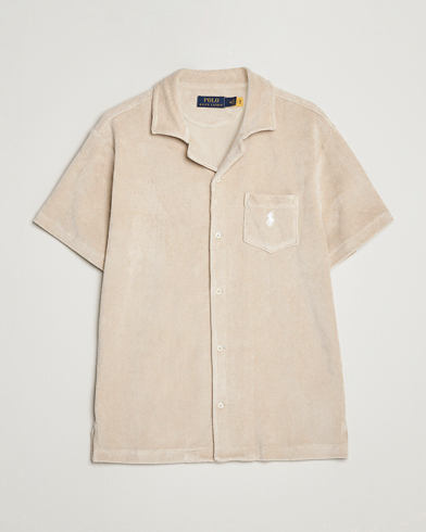 Herre | Kortermede skjorter | Polo Ralph Lauren | Cotton Terry Short Sleeve Shirt Spring Beige