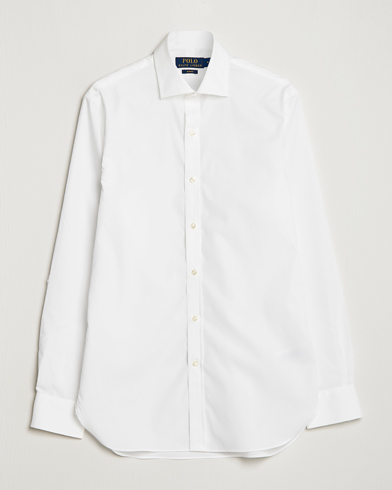 Herre |  | Polo Ralph Lauren | Slim Fit Poplin Dress Shirt White