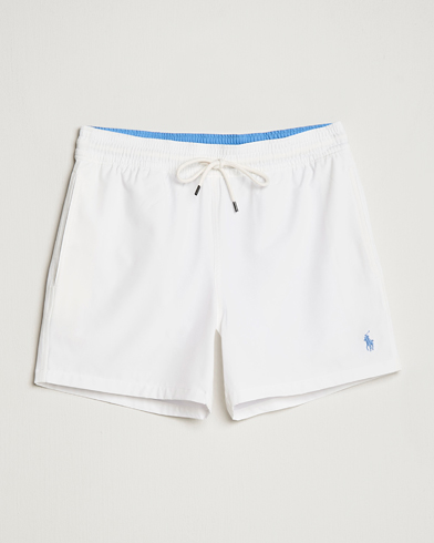 Herre | Badeshorts | Polo Ralph Lauren | Recycled Slim Traveler Swimshorts White