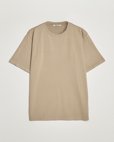 Herre | Japanese Department | Auralee | Luster Plaiting T-Shirt Khaki Grey
