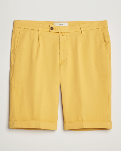 Herre | Shorts | Briglia 1949 | Pleated Cotton Shorts Yellow