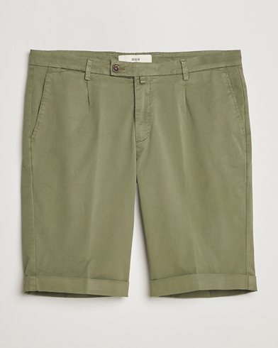 Herre | Shorts | Briglia 1949 | Pleated Cotton Shorts Olive