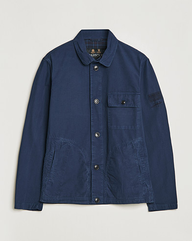 Herre |  | Barbour International | Steve McQueen Terrance Shirt Jacket Navy