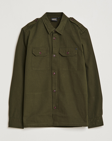 Herre | Barbour | Barbour International | Abbe Cotton Overshirt Forrest Green