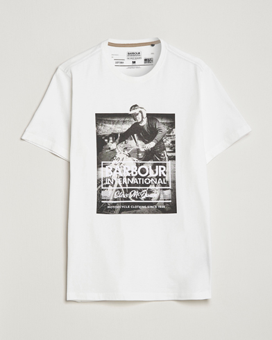 Herre | Barbour International | Barbour International | Morris Steve McQueen Crew Neck T-Shirt Whisper White