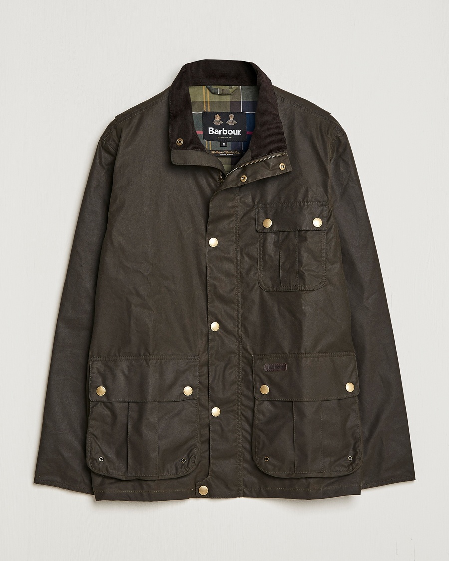 Barbour Lifestyle Dunlin Vax Jacket Olive hos CareOfCarl.no