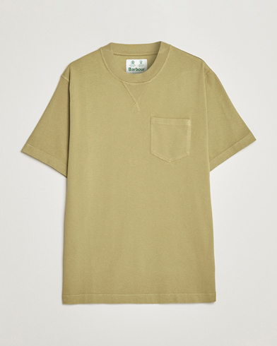 Herre |  | Barbour White Label | Williams Heavy Pocket T-Shirt Bleached Olive
