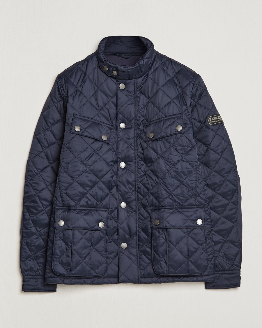 Barbour International Ariel Quilted Jacket Navy – Blå