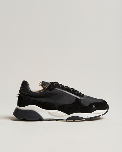 Herre | Svarte sneakers | Zespà | ZSP7 Textile Seaqual Running Sneaker Black