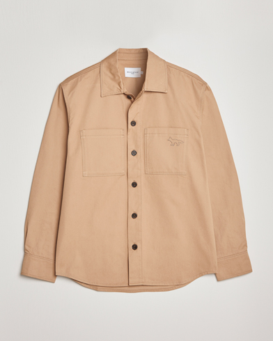 Herre |  | Maison Kitsuné | Cotton Shirt Jacket Beige