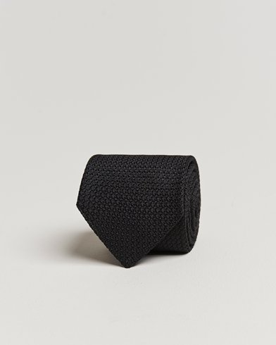 Herre |  | Amanda Christensen | Silk Grenadine 8 cm Tie Black