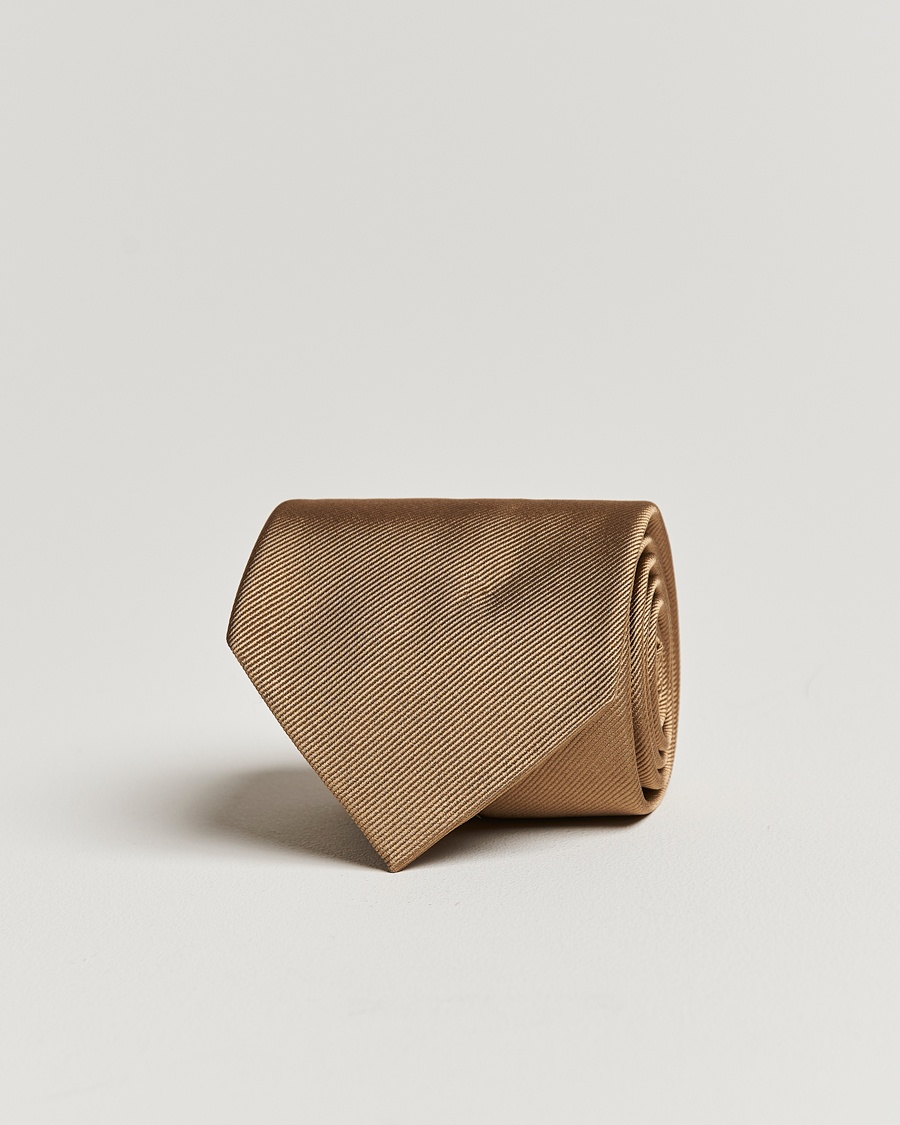 Herre | Amanda Christensen | Amanda Christensen | Plain Classic Tie 8 cm Sand