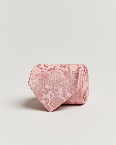 Herre |  | Amanda Christensen | Silk Tonal Paisley Tie 8 cm Powder Pink