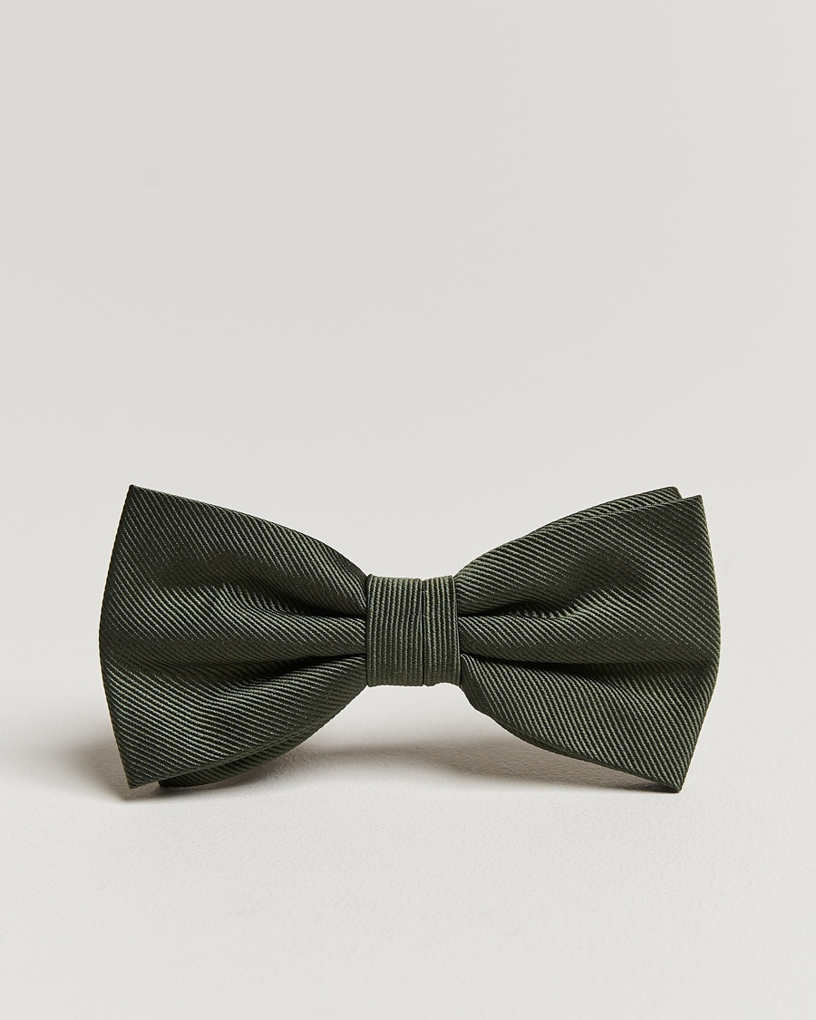 Amanda Christensen Pre Tie Silk Olive – Grønn
