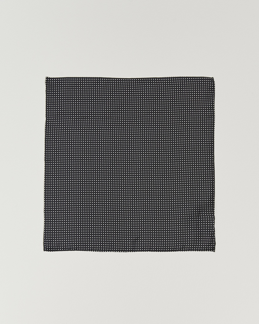 Herre | Assesoarer | Amanda Christensen | Handkerchief Dot Silk Black