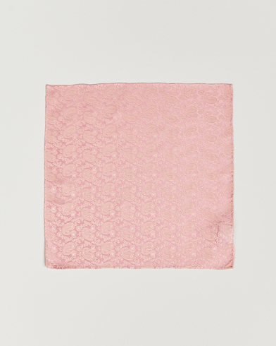 Herre | Assesoarer | Amanda Christensen | Tonal Paisley Silk Pocket Square Powder Pink