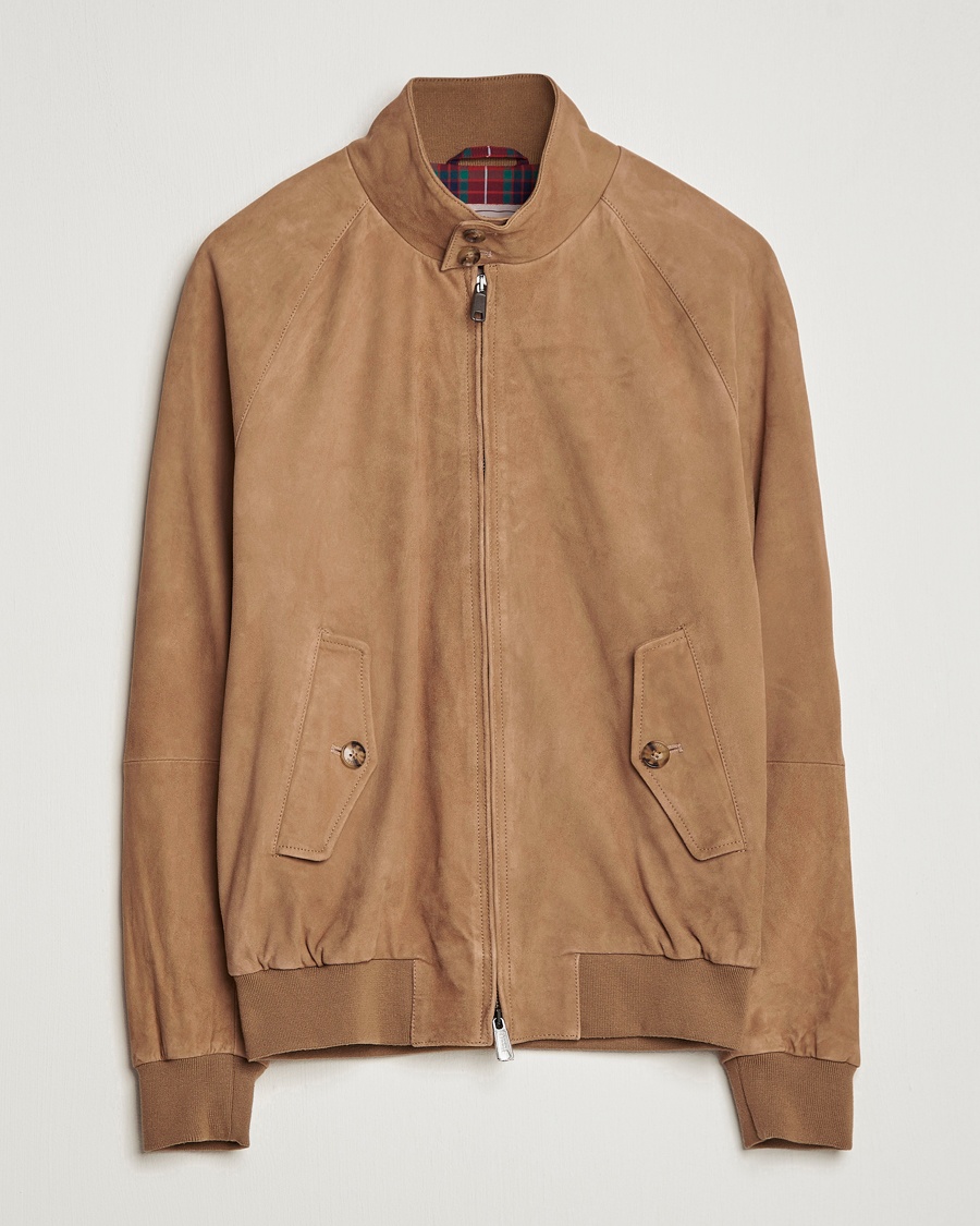 Baracuta G9 Suede Jacket Tobacco – Brun