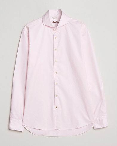 Herre | Stenströms | Stenströms | Fitted Body Washed Cotton Plain Shirt Pink