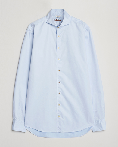 Herre |  | Stenströms | Fitted Body X-Long Sleeve Washed Shirt Light Blue