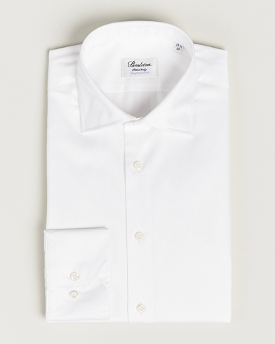 Herre | Mørk dress | Stenströms | Slimline Twofold Stretch Shirt White