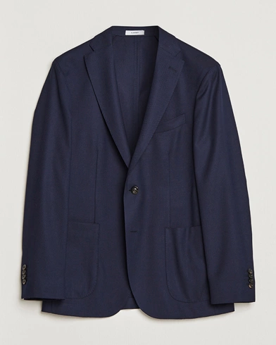 Herre | Avdelinger | Boglioli | K Jacket Wool Hopsack Classic Blazer Navy