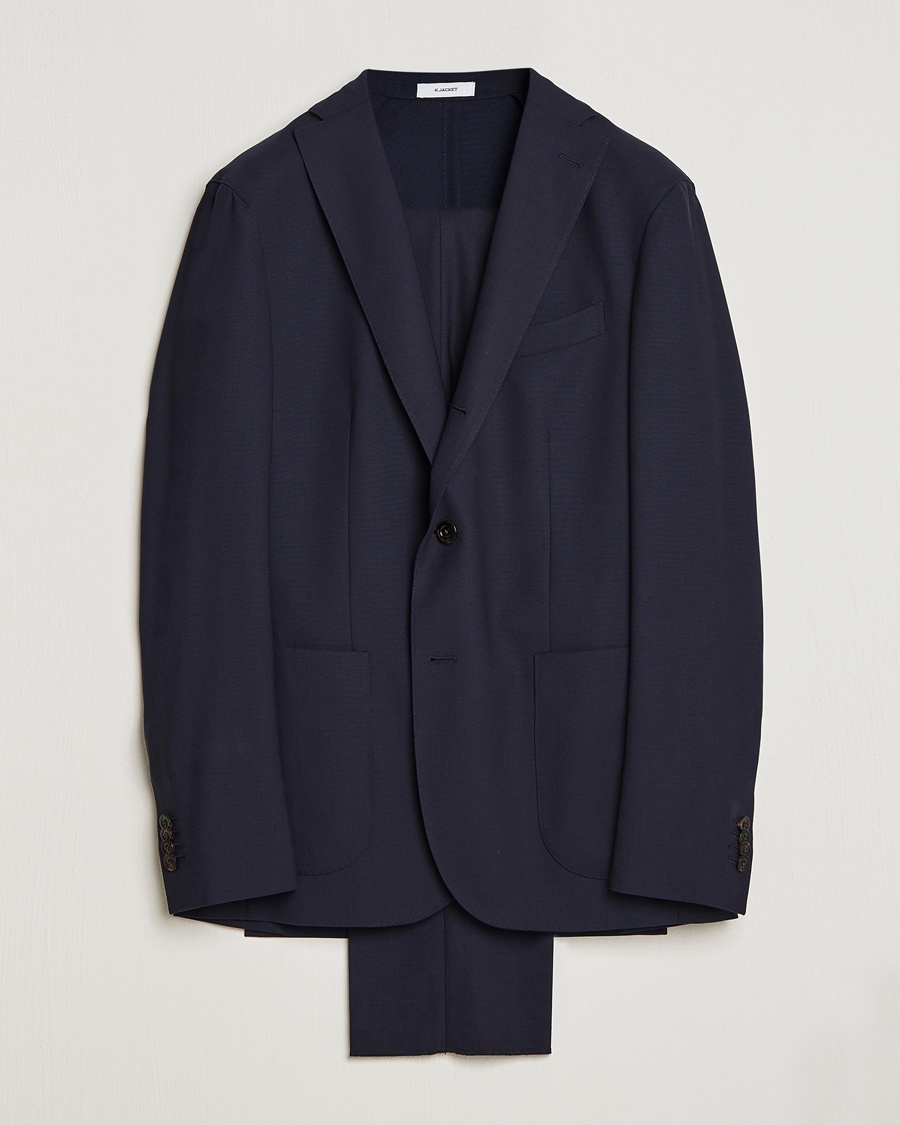 Herre | Bryllupsdress | Boglioli | K Jacket Wool Suit Navy