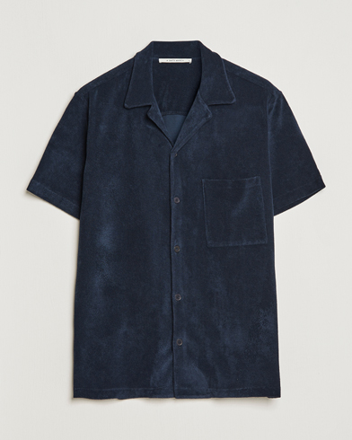 Herre | Terry | A Day's March | Yamu Short Sleeve Terry Shirt Navy