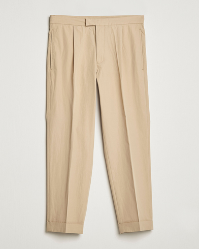 Herre | Japanese Department | BEAMS PLUS | Comfort Cloth Travel Trousers Beige