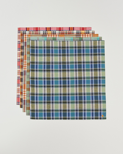 Herre | Lommetørklær | BEAMS PLUS | Handkerchief 5-Pack  Multicolor Madras