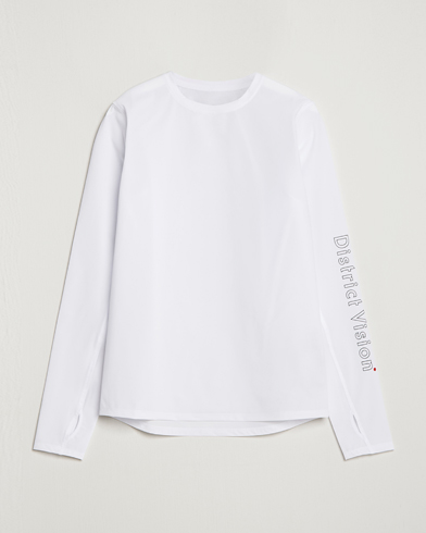 Herre | Langermede t-shirts | District Vision | Palisade Long Sleeve Trail Shirt White