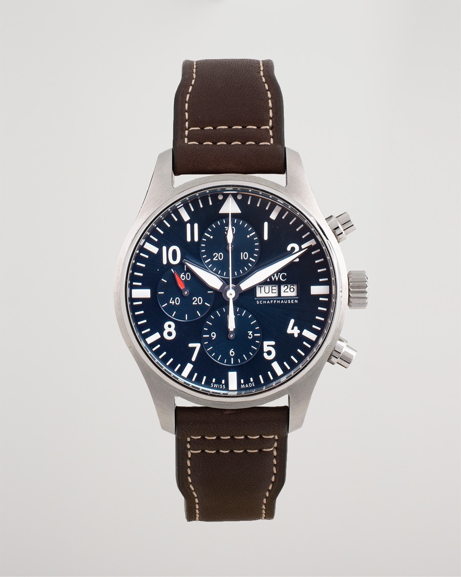 Brukt | | IWC Pre-Owned | Le Petit Prince Chronograph IW377714 Steel Blue