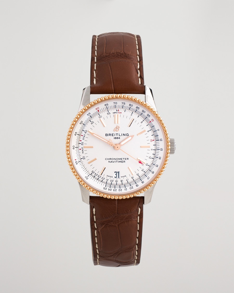 Brukt | | Breitling Pre-Owned | Navitimer38 U17325211G1P1 Steel White