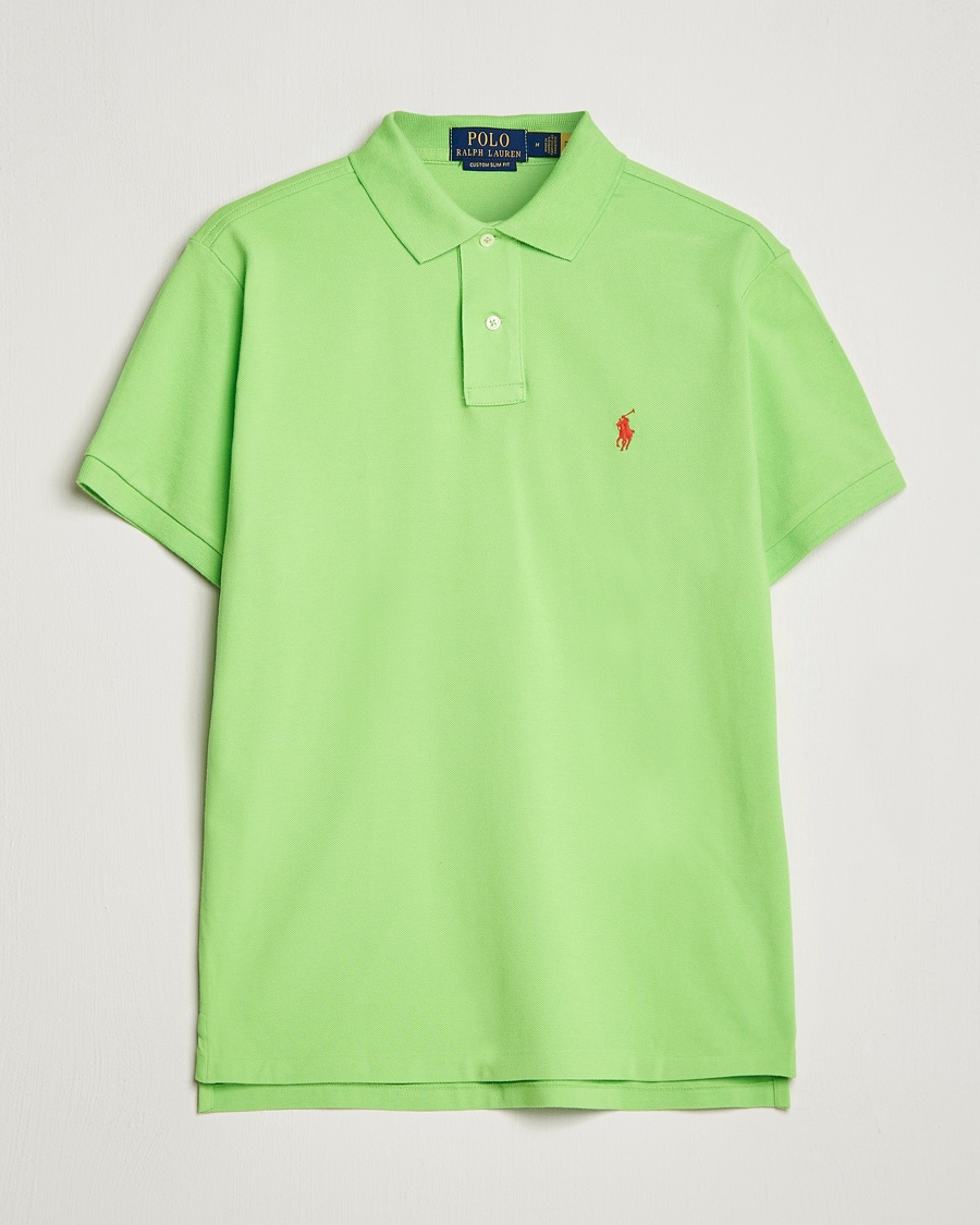Polo Ralph Lauren Custom Slim Fit Polo Kiwi Lime – Grønn