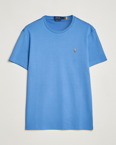 Herre |  | Polo Ralph Lauren | Luxury Pima Cotton Crew Neck T-Shirt French Blue