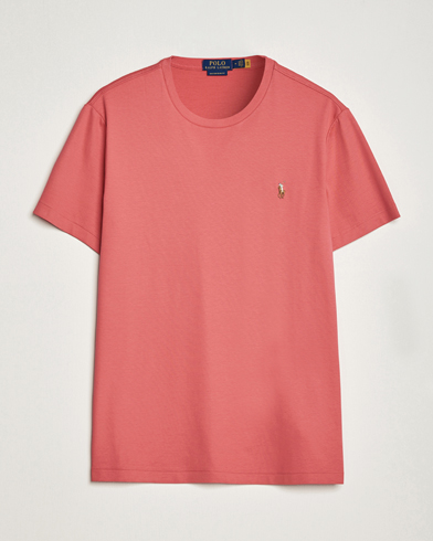 Herre |  | Polo Ralph Lauren | Luxury Pima Cotton Crew Neck T-Shirt Red Sky