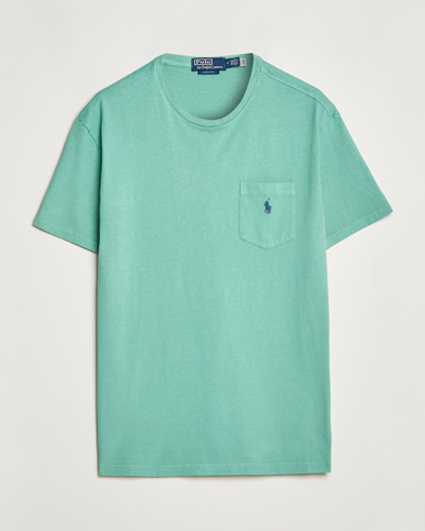 Herre |  | Polo Ralph Lauren | Cotton/Linen Crew Neck T-Shirt Essex Green