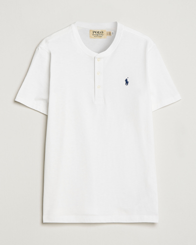 Herre |  | Polo Ralph Lauren | Slub Jersey Henley T-Shirt White